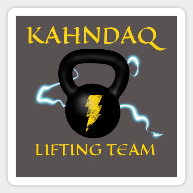 Kahndaq Lifting Team Sticker by Notorious Steampunk